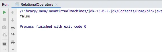 Java Relational Operators