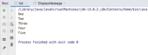 Java Static List