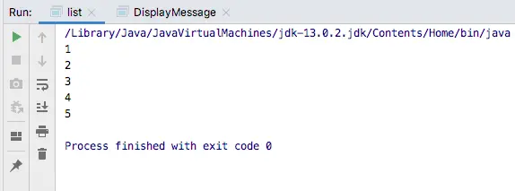 Java Static List