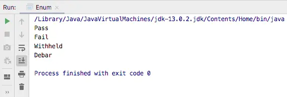 java enumerations