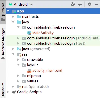 Firebase login