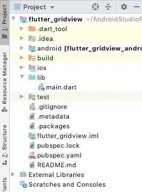flutter gridview