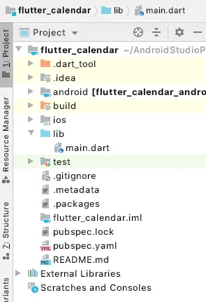 flutter calendar