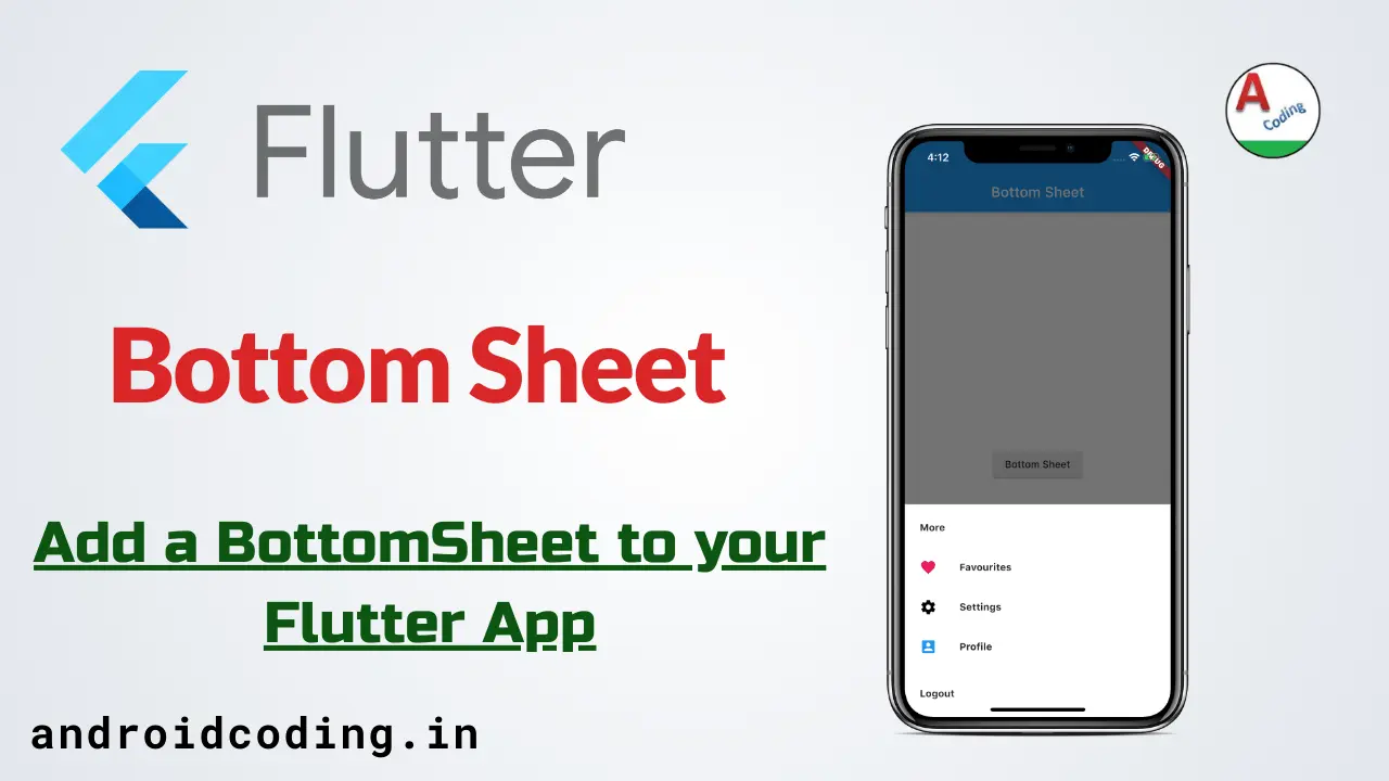flutter bottom sheet