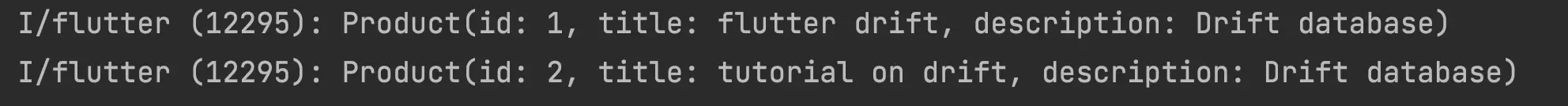 Flutter Drift