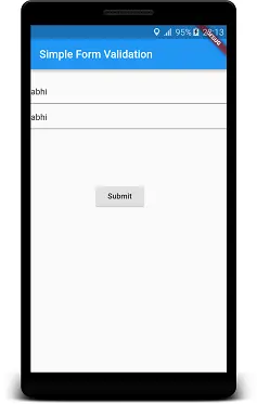 flutter form validation