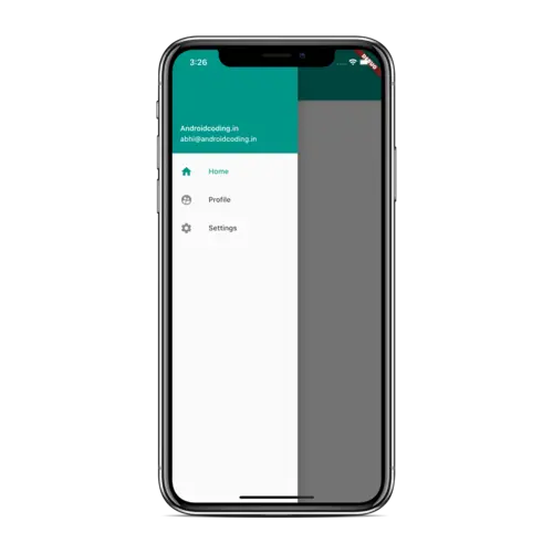 Flutter Navigation Drawer